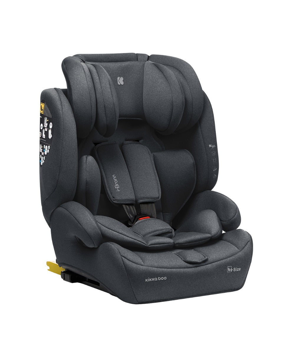 Silla de Auto I-Bronn Kikkaboo (76-150cm) Gris