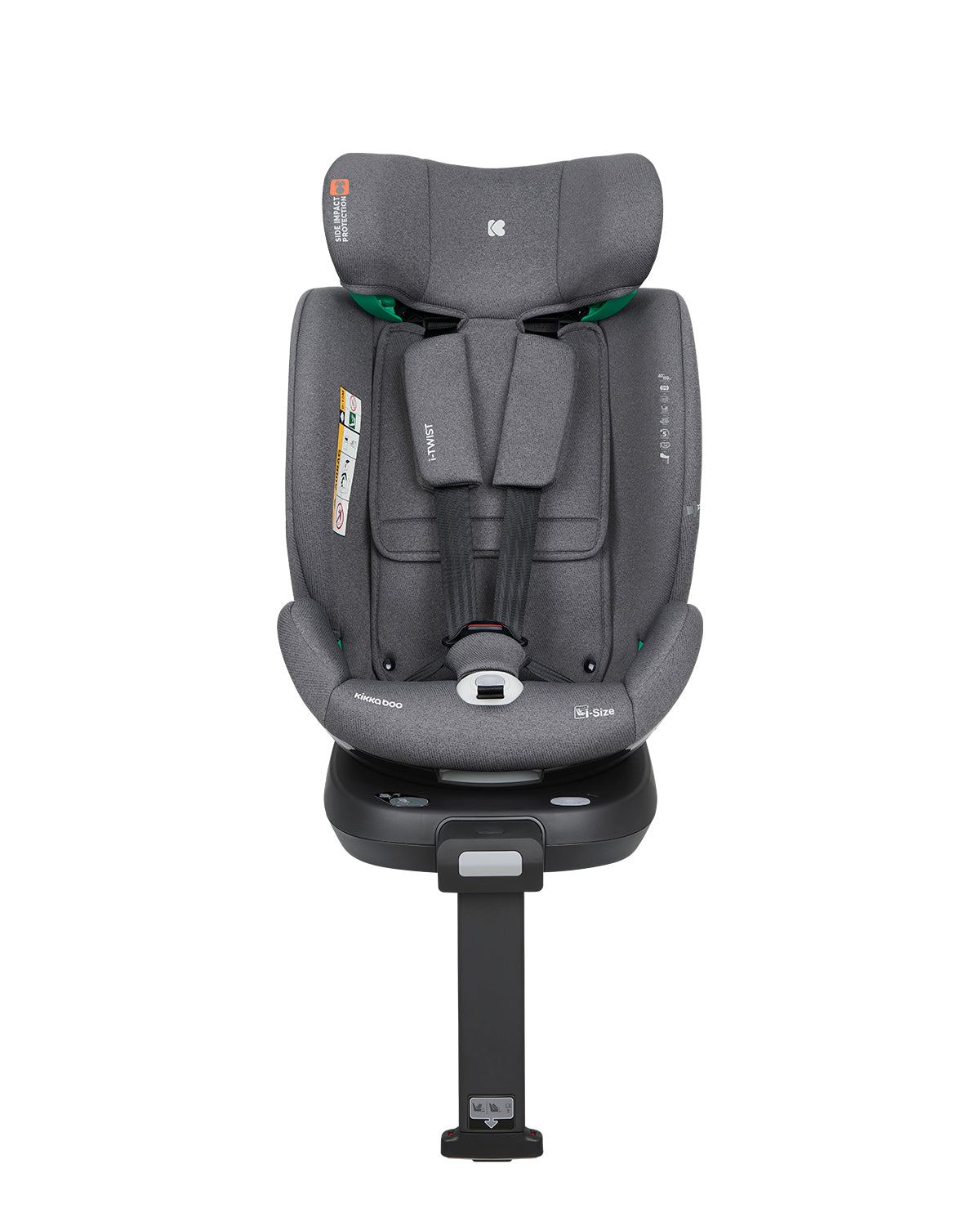 Silla de Auto I-Twist Kikkaboo (40-150cm) Gris