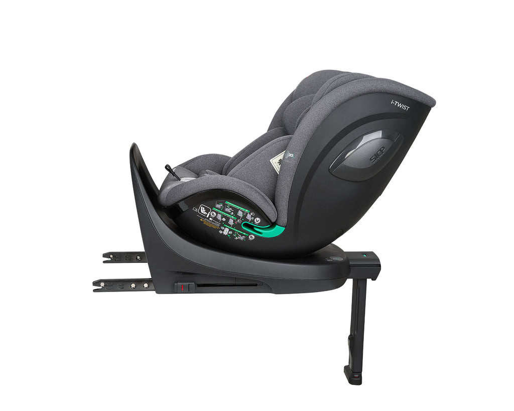 Silla de Auto I-Twist Kikkaboo (40-150cm) Gris