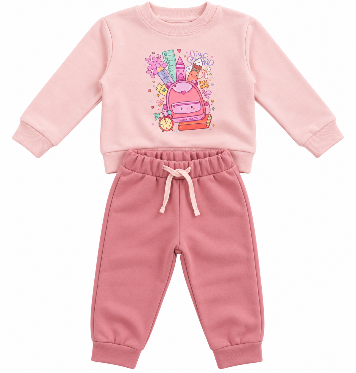Conjunto Mochila Rosa