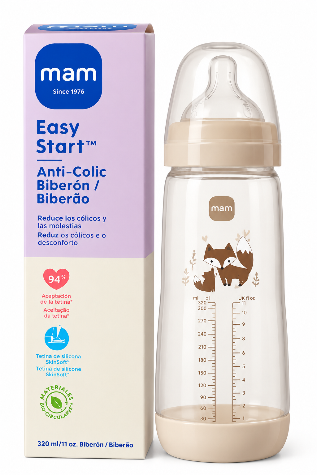 Biberon Beige Mam 330 Ml