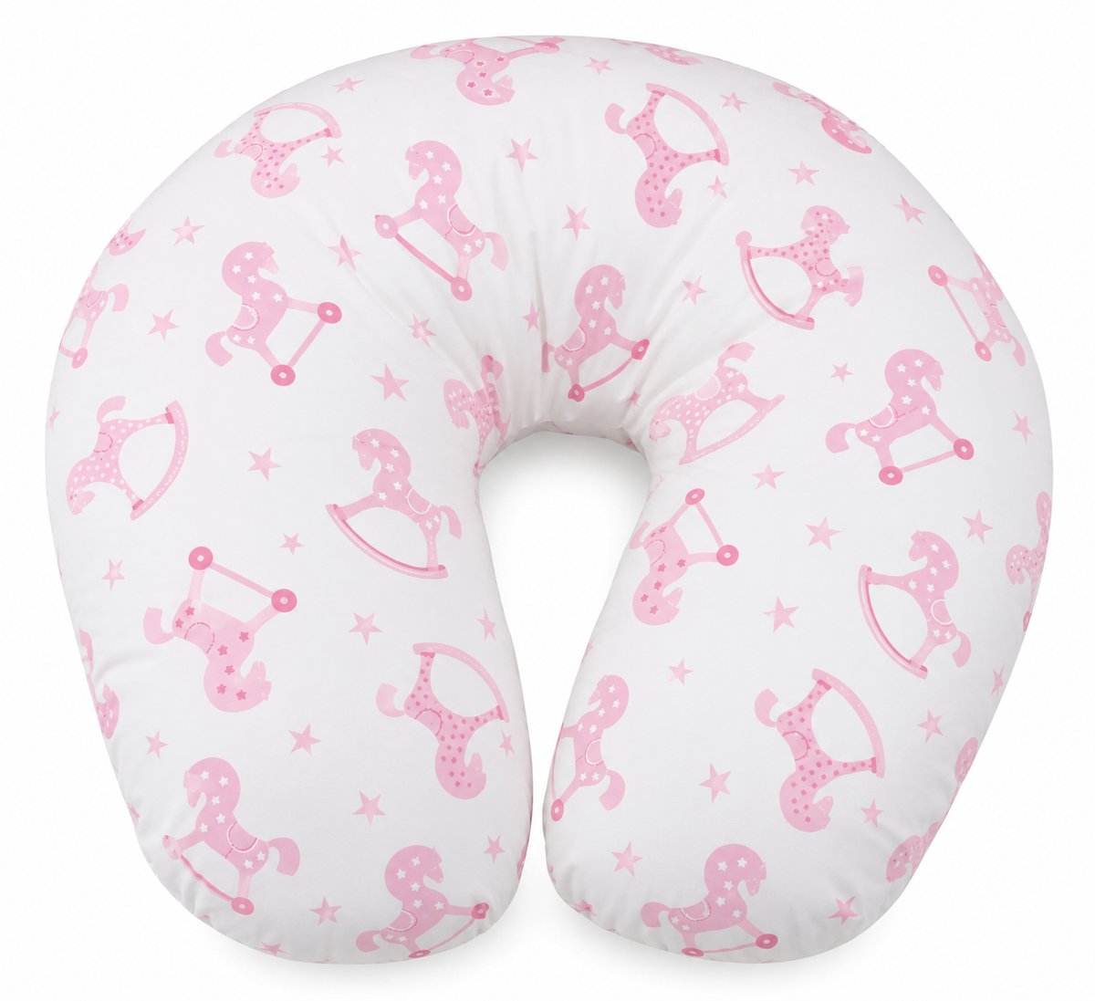 Cojín de Lactancia Caballitos Rosa