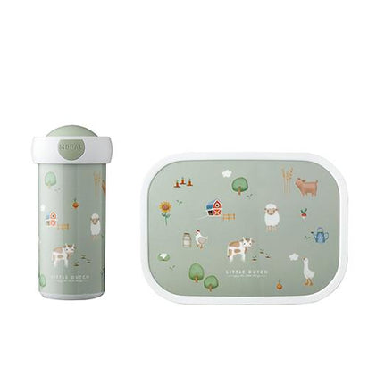 Pack Lonchera+ Botella Granja Little Duch
