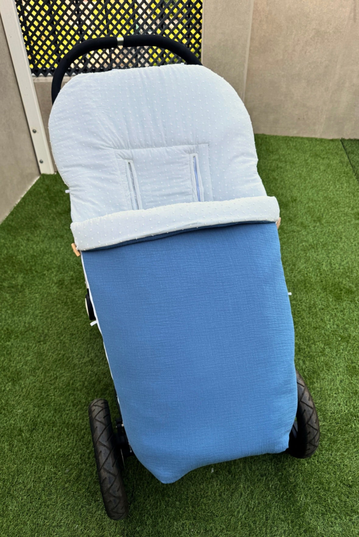 Saco Silleta Muselina con Plumeti