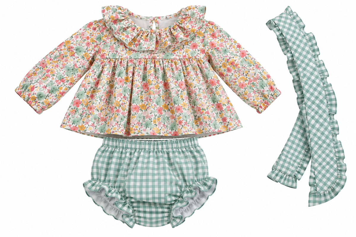 Conjunto Vichy Verde