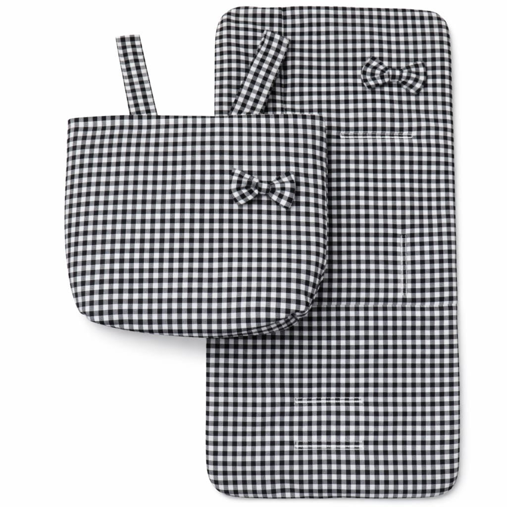 Pack Bolso + Colchoneta Vichy Negro
