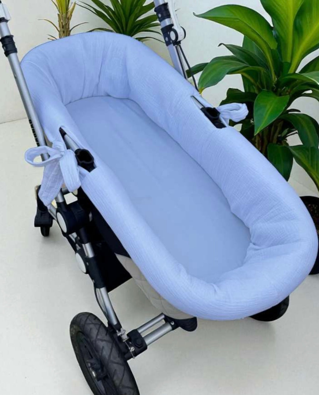 Cubre Capazo Muselina Blanco