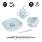 Vajilla Real Madrid Silicona Azul