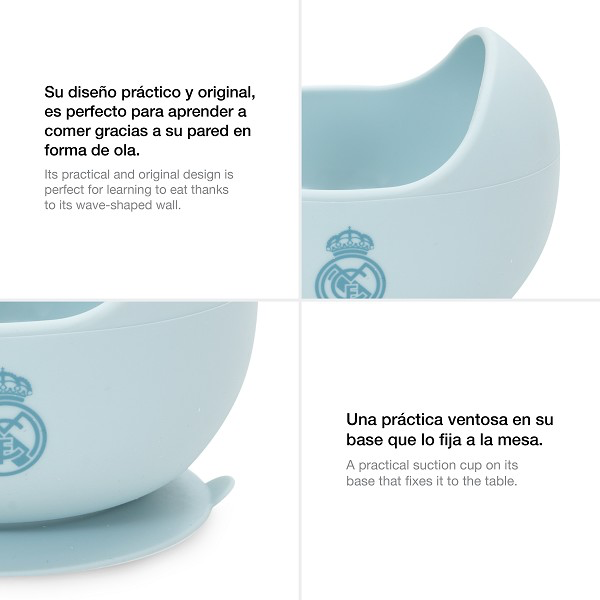 Vajilla Real Madrid Silicona Azul