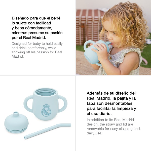 Vajilla Real Madrid Silicona Azul