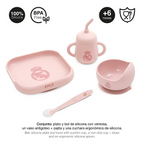 Vajilla Real Madrid Silicona Rosa