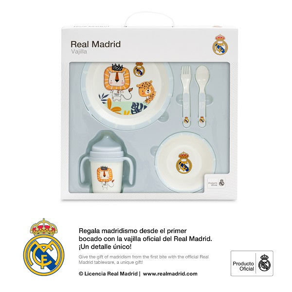 Vajilla Real Madrid Azul