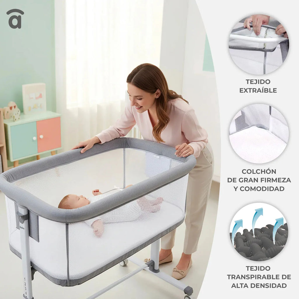 Minicuna Colecho Sky Gris