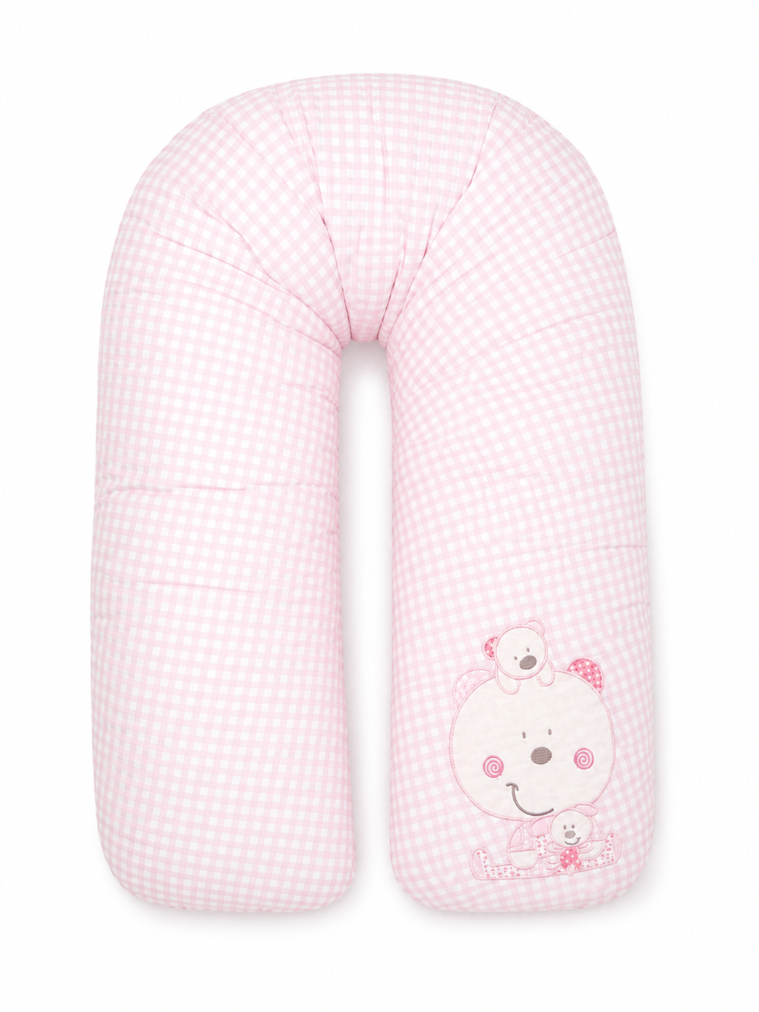 Cojín Maternal Vichy Rosa XL