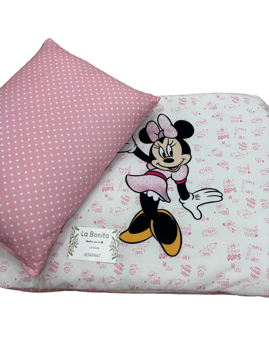 Chichonera, Edredón y Cojín Minnie