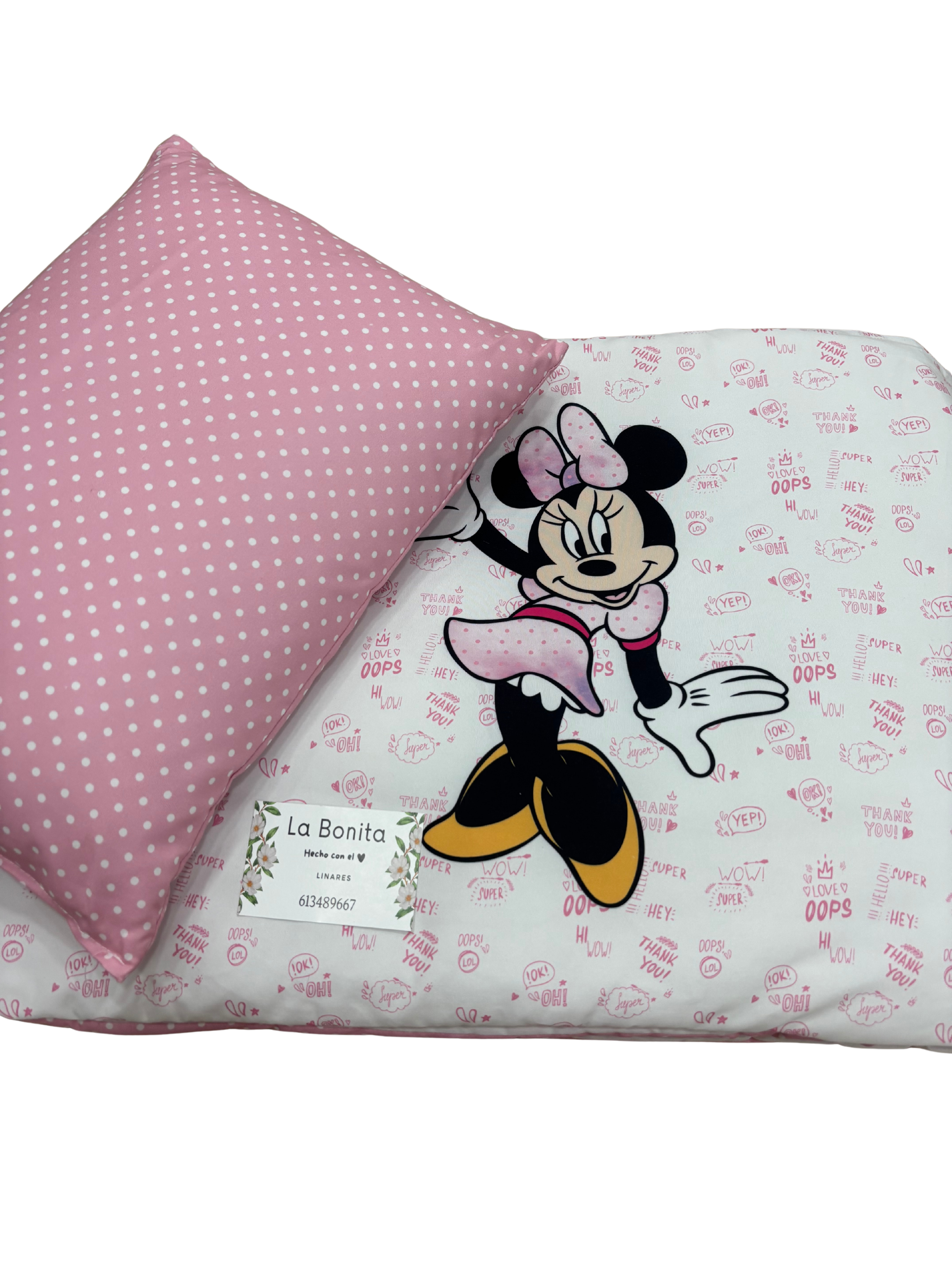 Chichonera, Edredón y Cojín Minnie