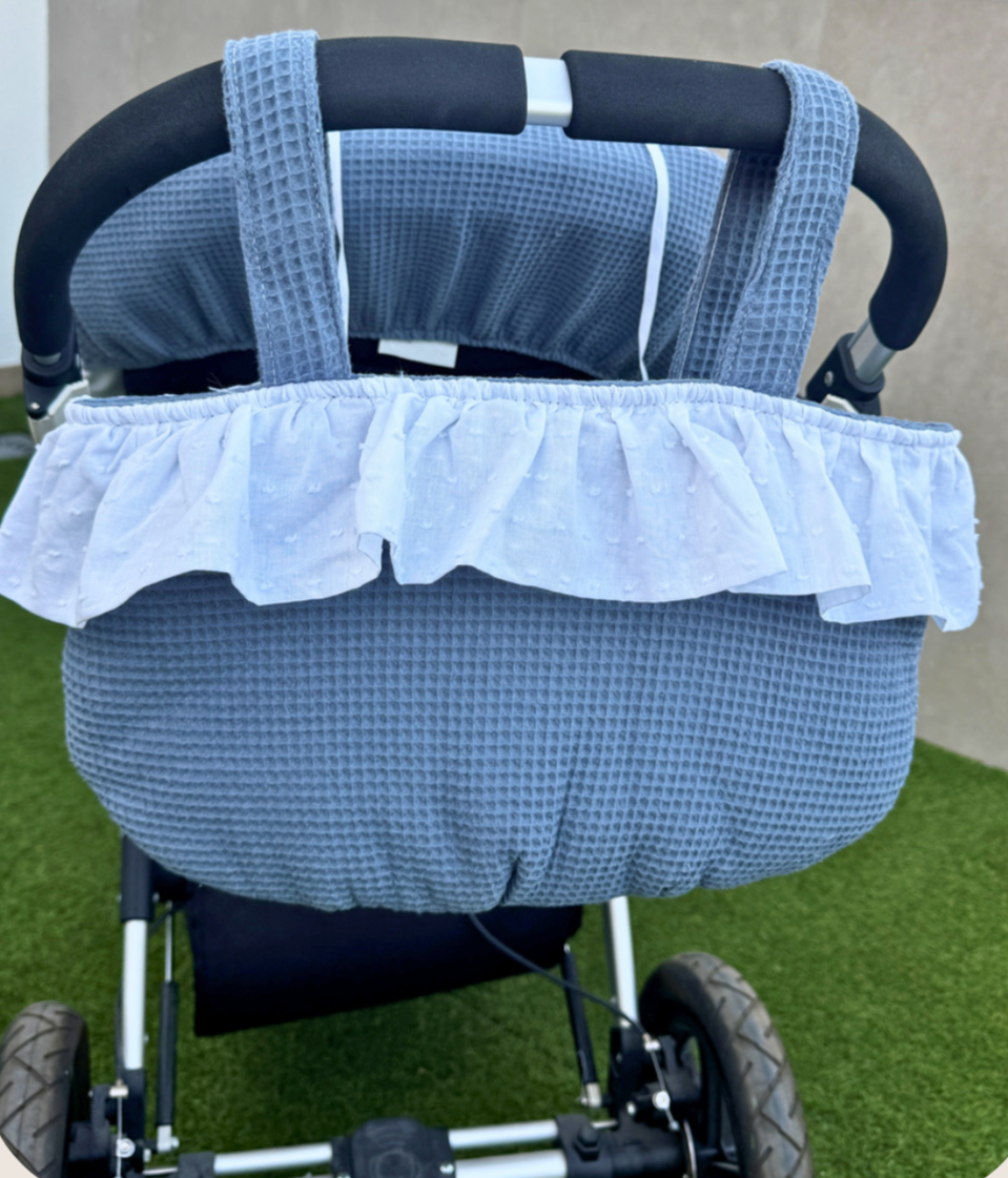 Bombonera Waffle Azul