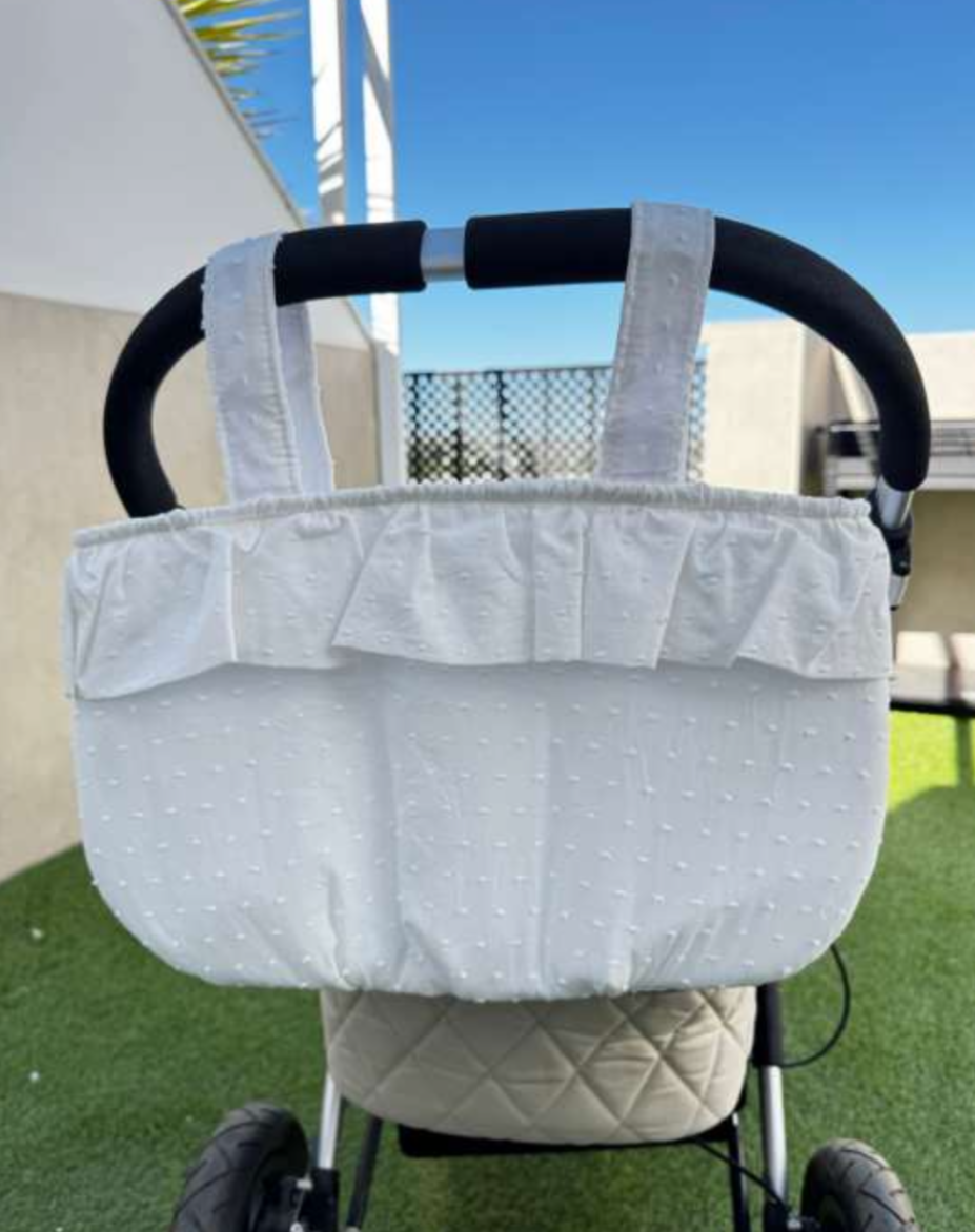 Bombonera Plumeti Blanca