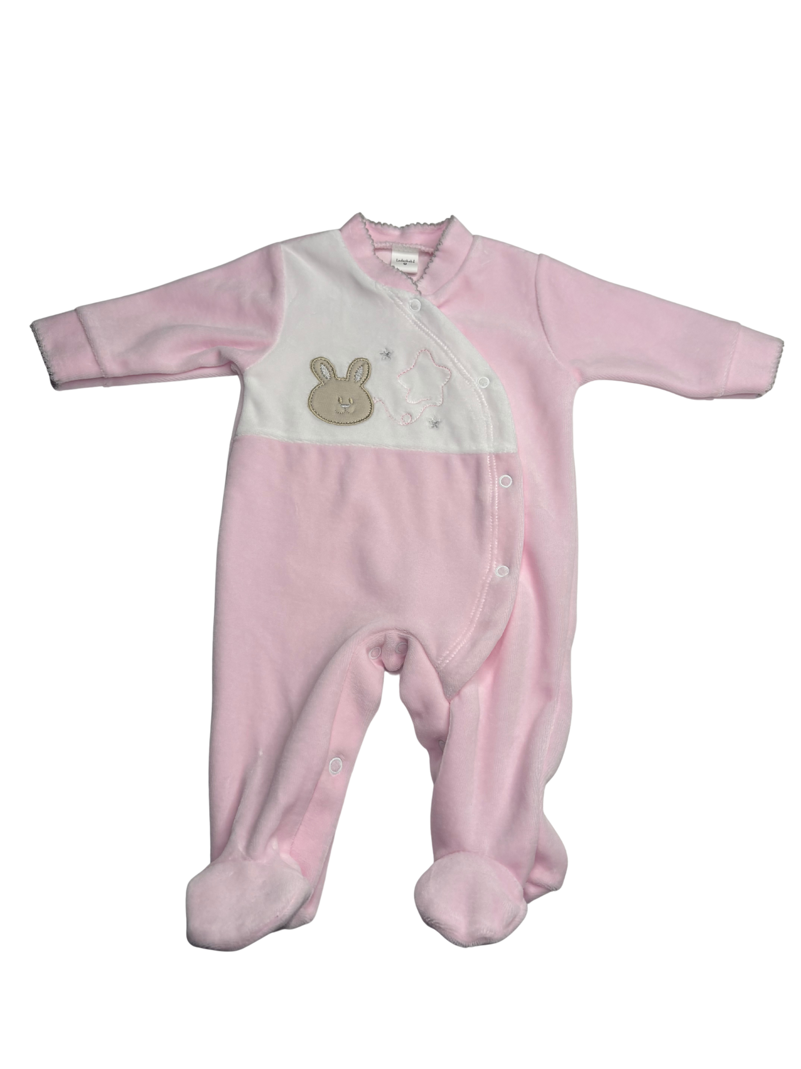 Pijama Terciopelo Estrella - Talla 0/3