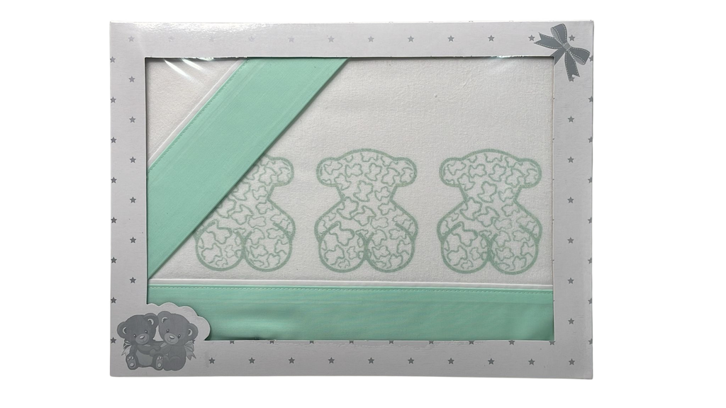 Sábana Franela Cuna Ositos