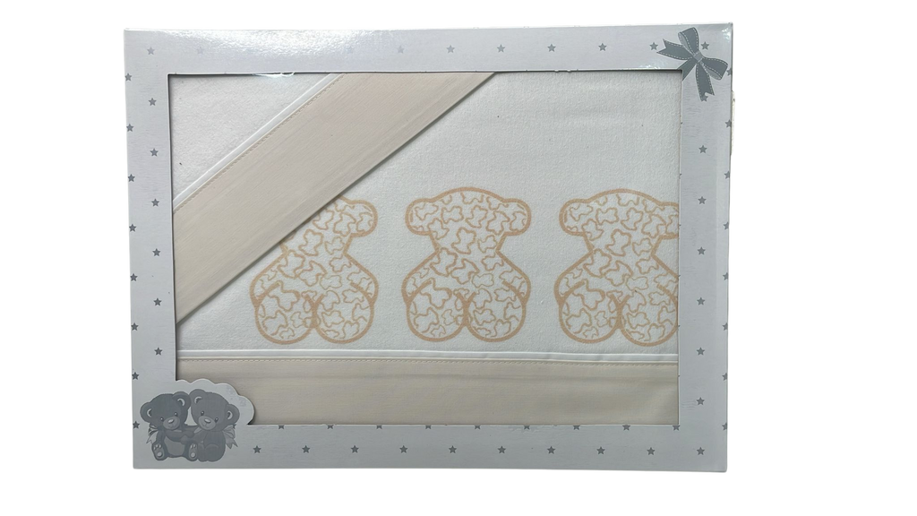 Sábana Franela Cuna Ositos