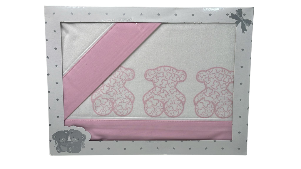 Sábana Franela Cuna Ositos