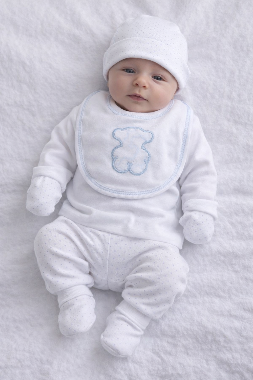 Primera Puesta Osito Bordado