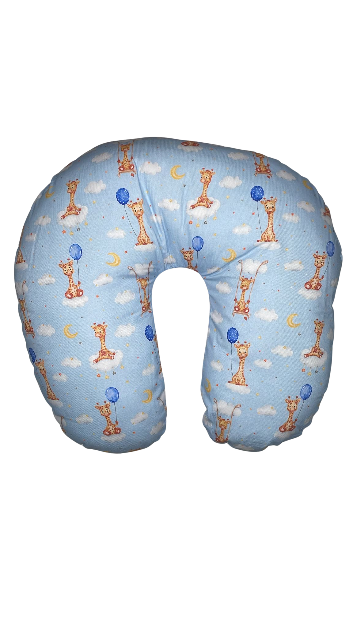 Cojín de Lactancia Jirafa Azul