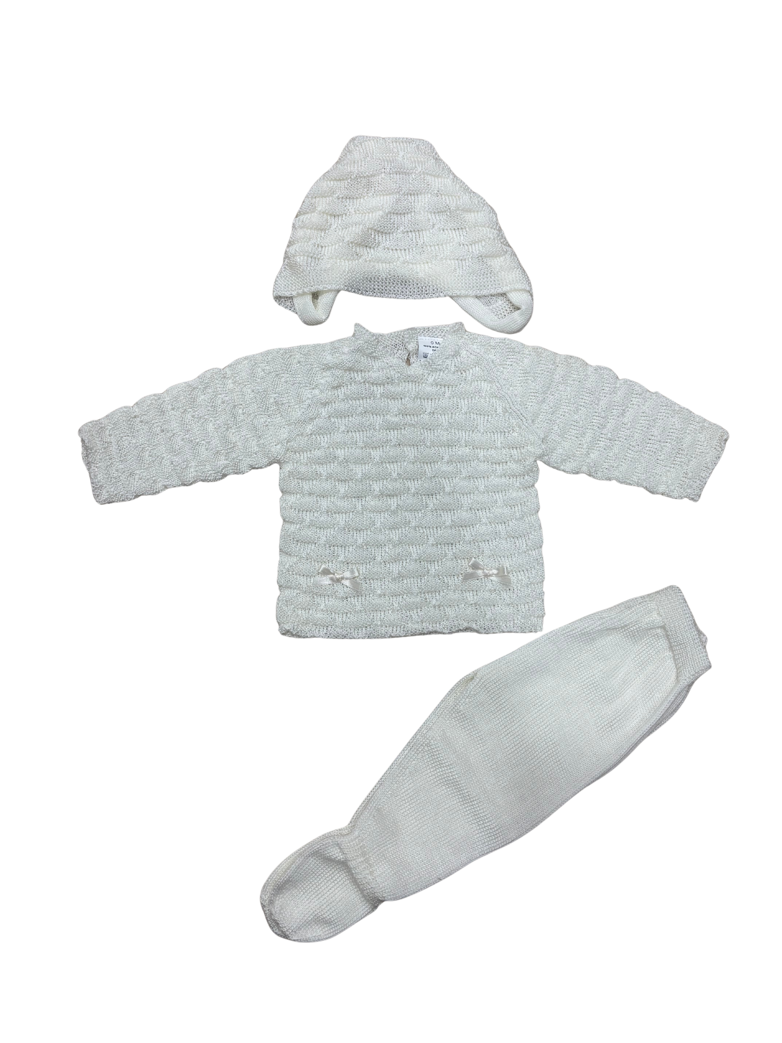 Conjunto Brisita Blanco/Hueso