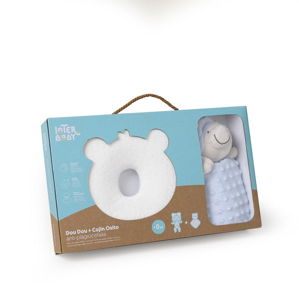 Cojín Plagiocefalia + Doudou Azul