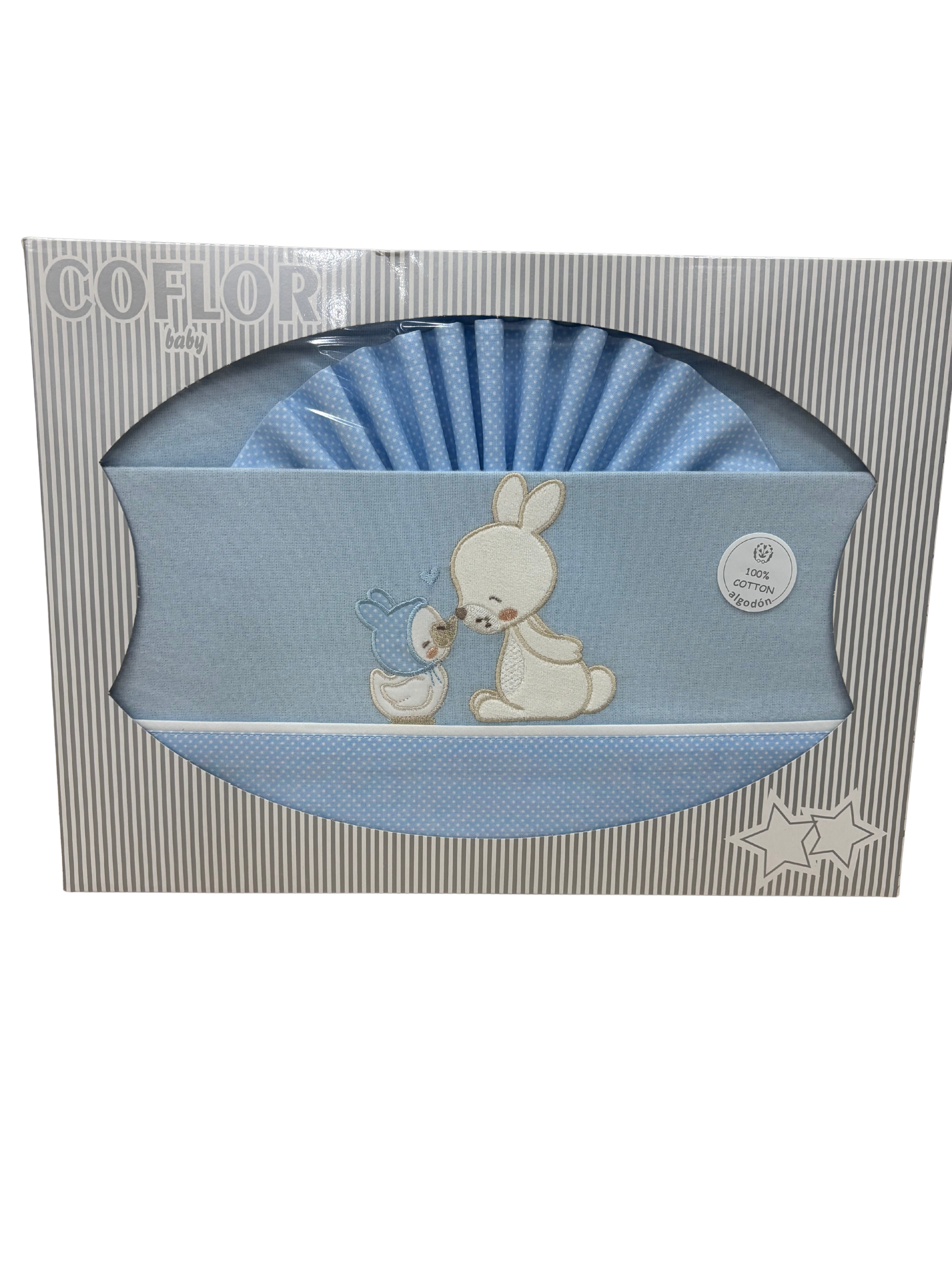 Cuna Amistad Azul Franela