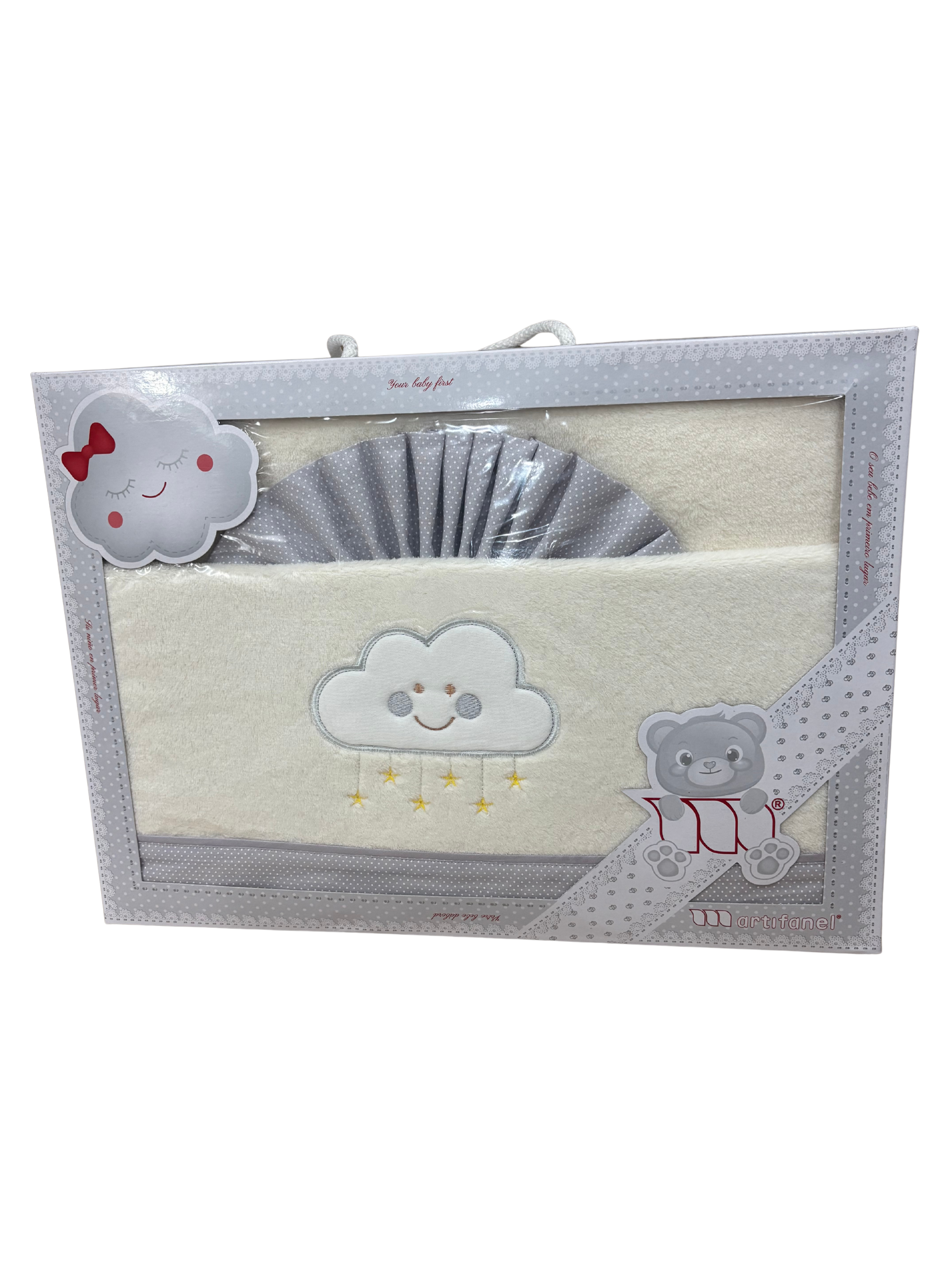 Cuna Nube Gris Coralina