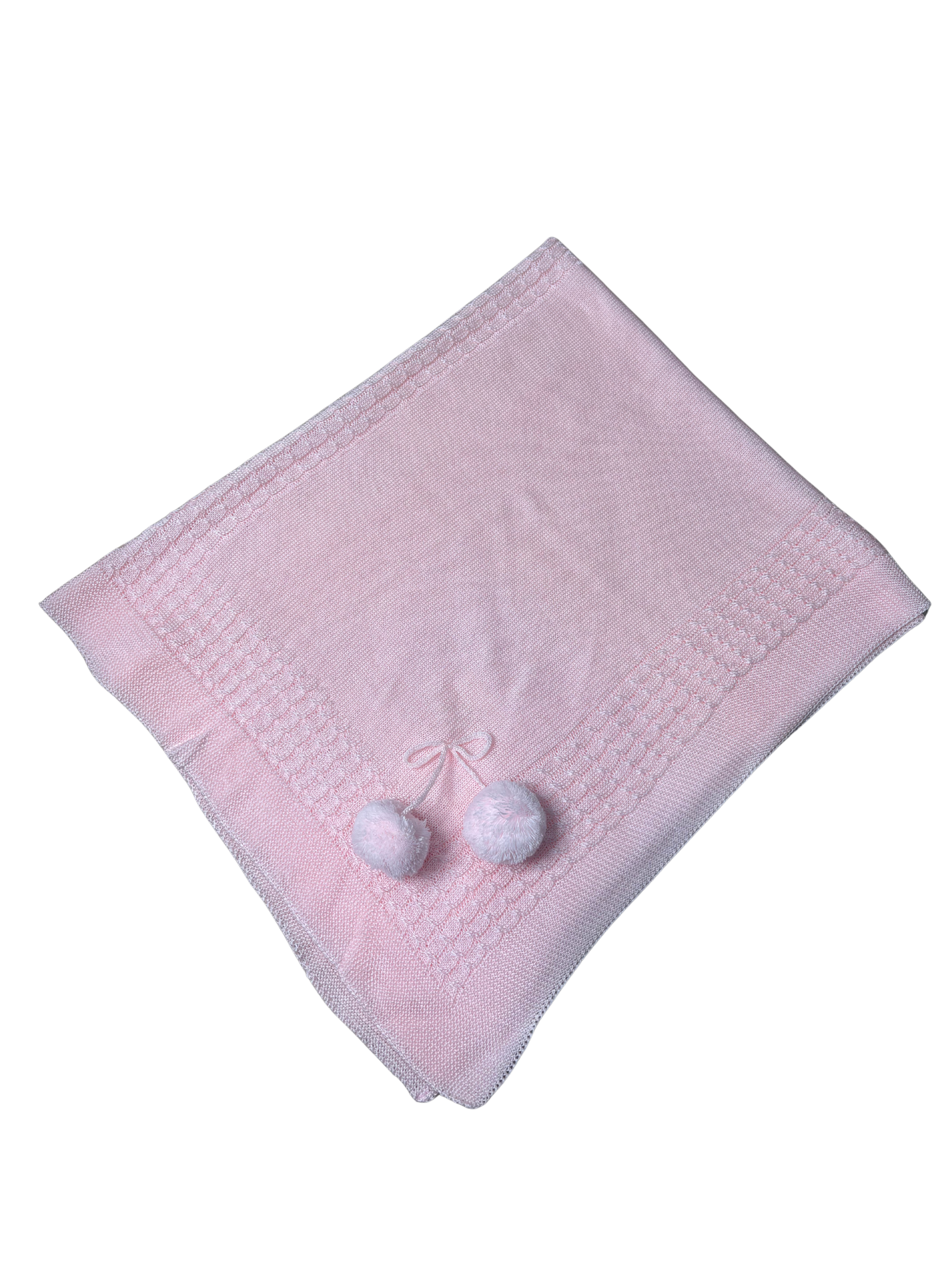 Toca Pompón Rosa Bebé