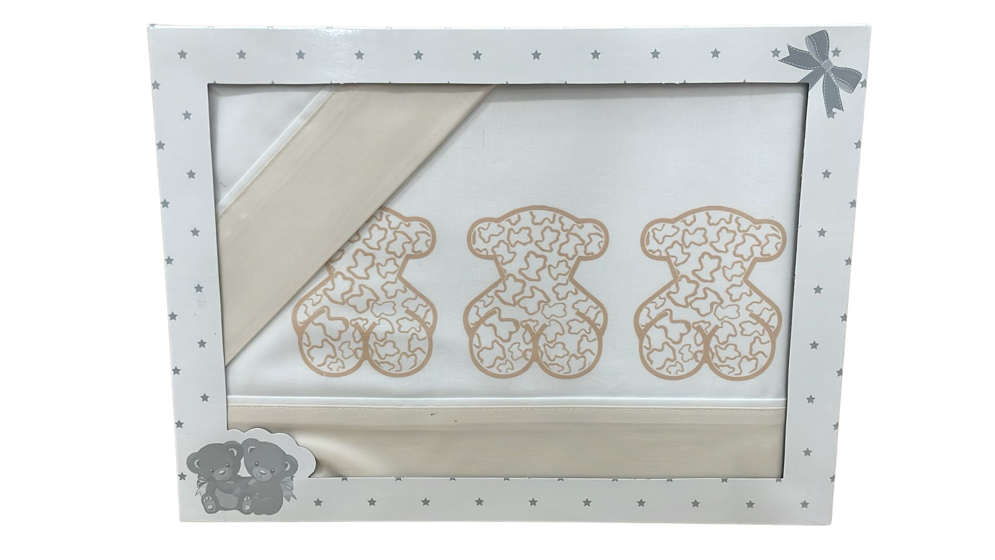 Cuna 3 Ositos Beige Verano