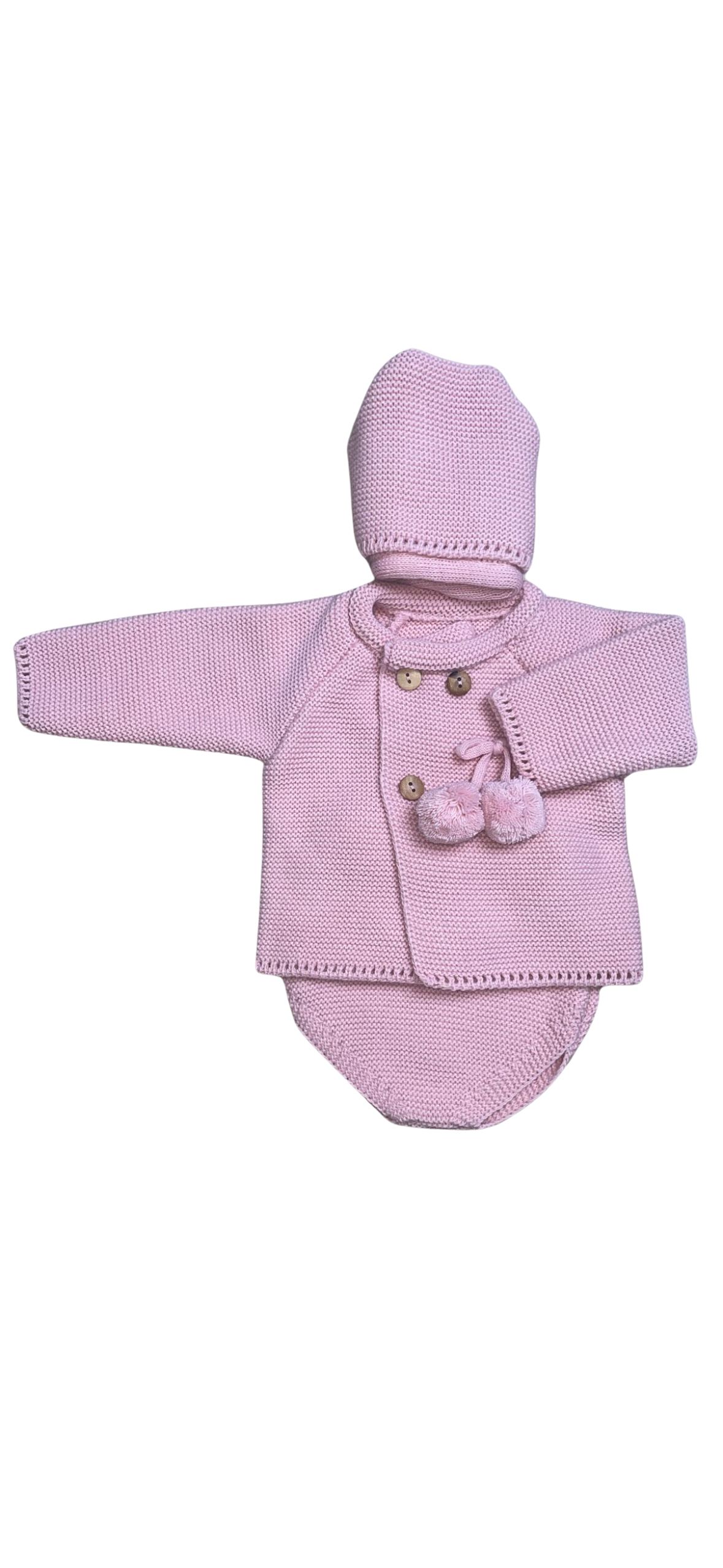 Conjunto Pompones Rosa