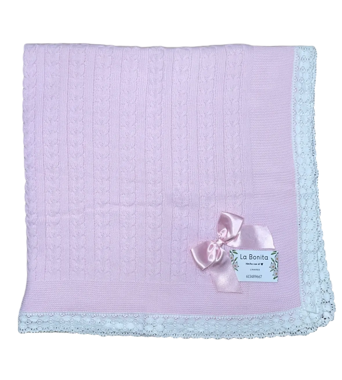 Toca Puntilla Rosa Bebé