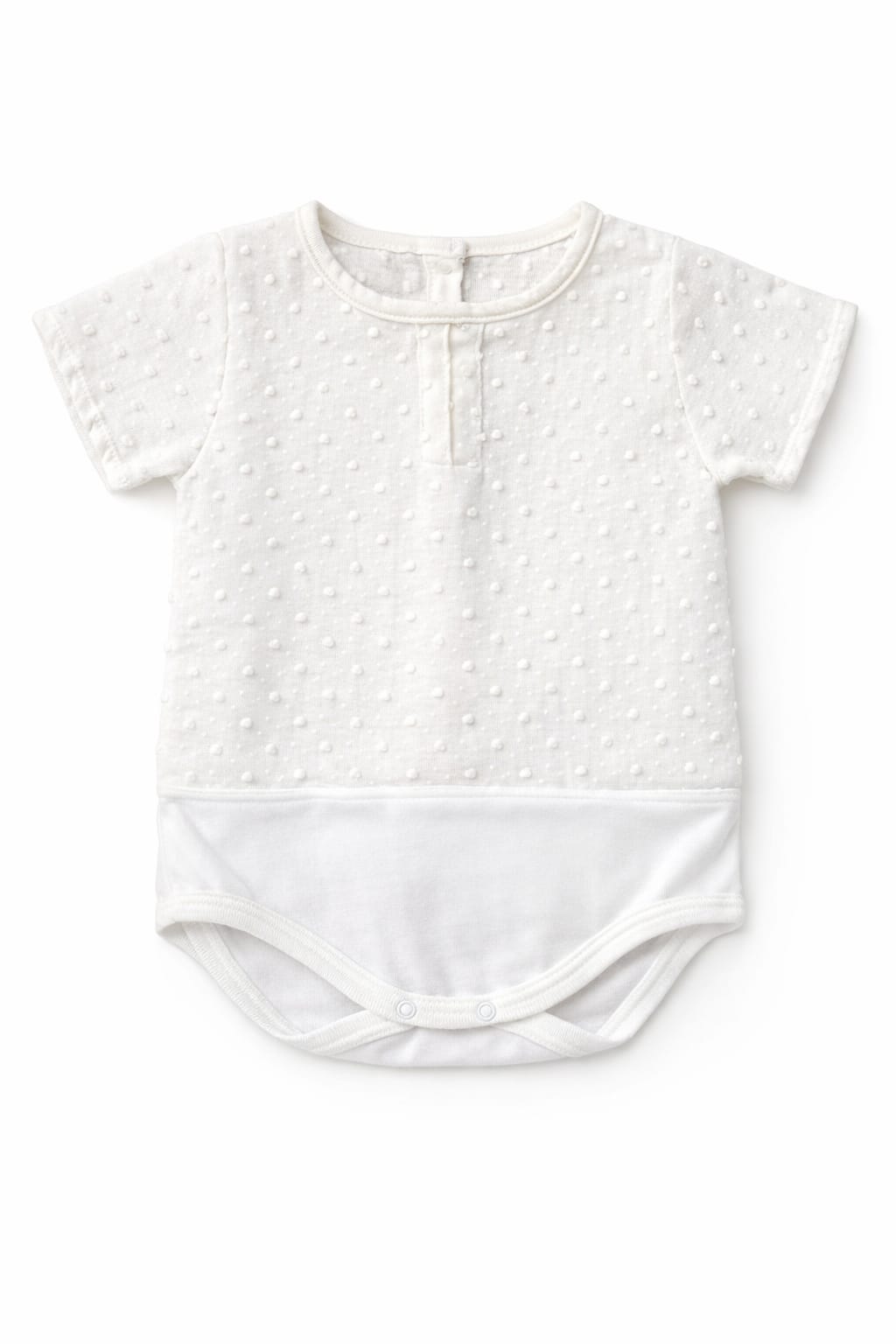 Body Plumeti Hueso Manga Corta