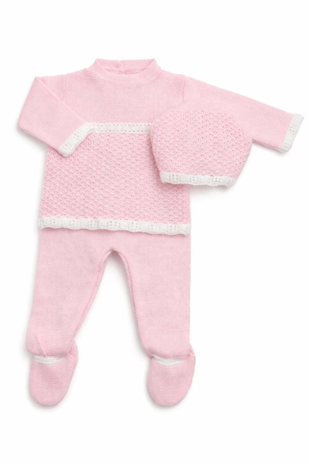 Conjunto Halo Rosa Bebé