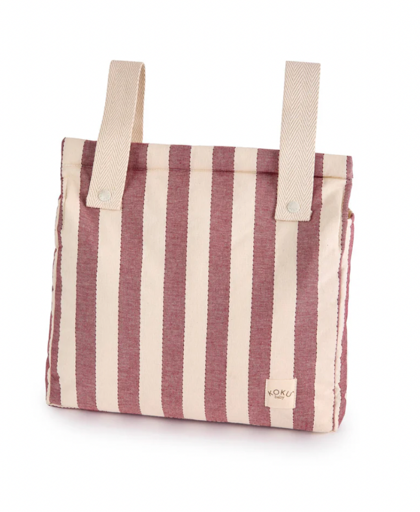 Bolso Panera Stripe Granate Koku Baby