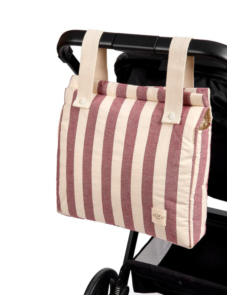 Bolso Panera Stripe Granate Koku Baby