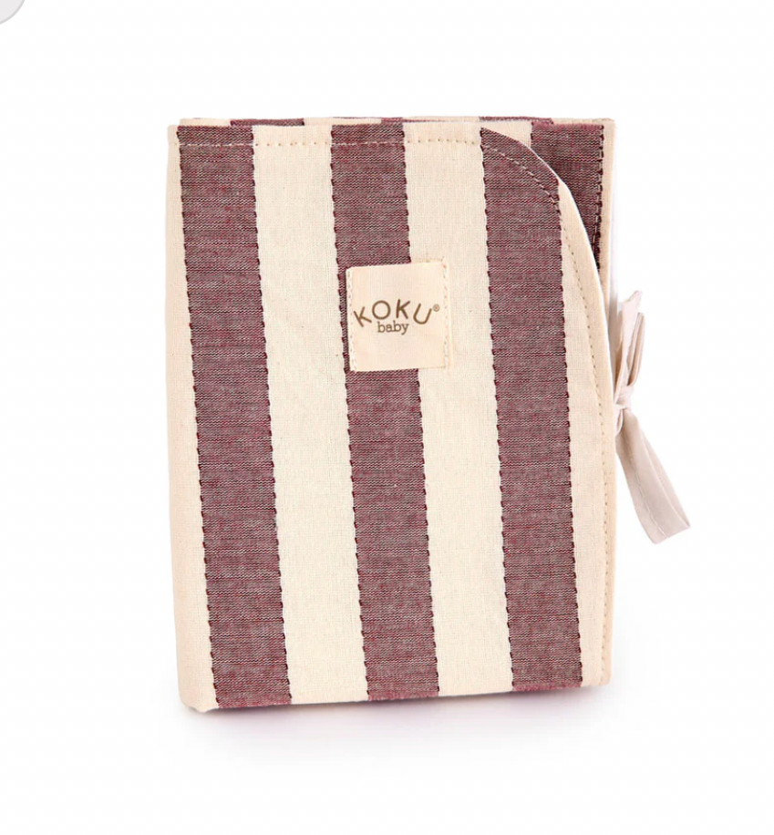 Cambiador Impermeable Stripe Granate Koku Baby