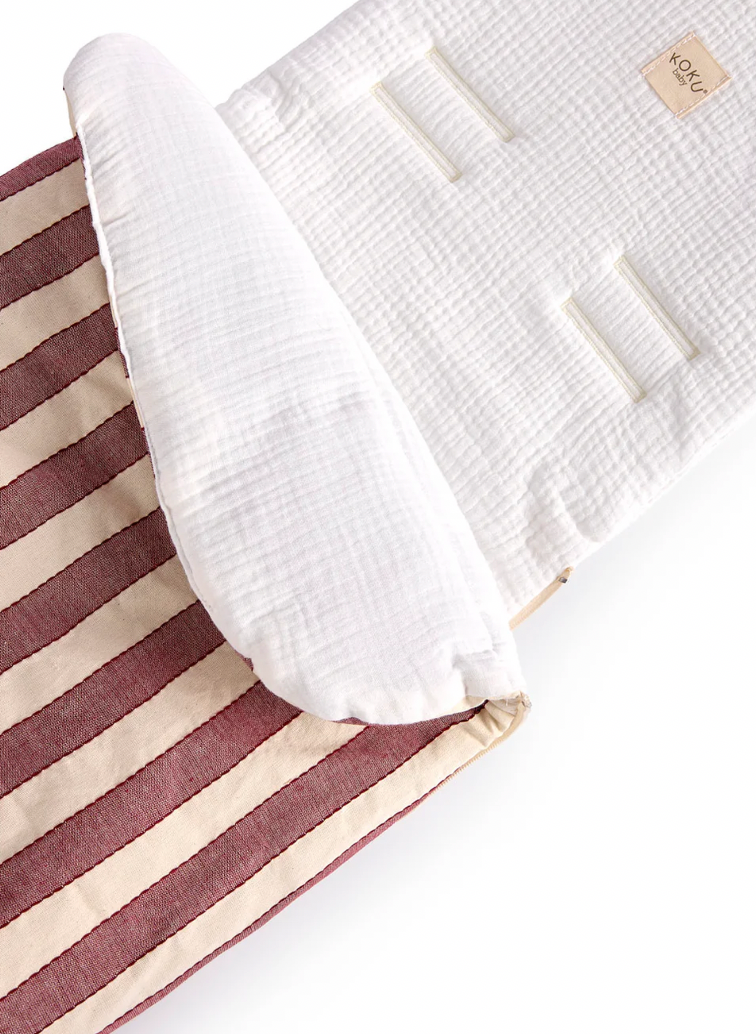 Saco Stripe Burdeos Koku Baby