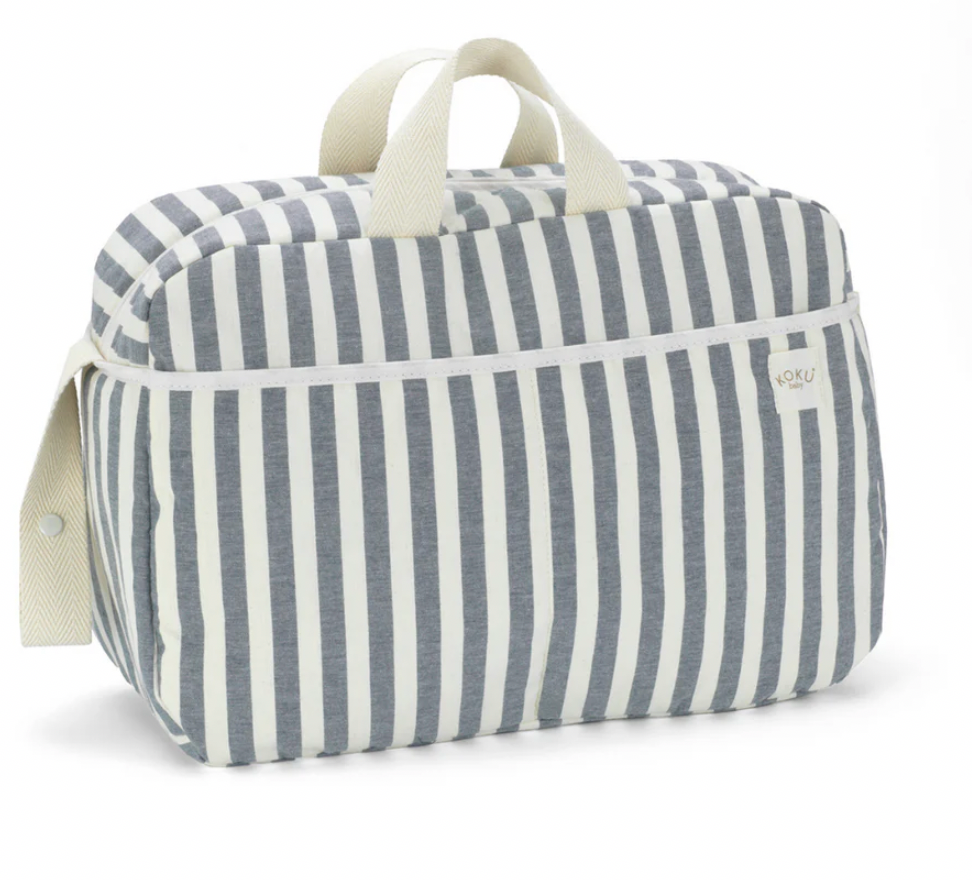 Bolso Maternidad Stripe Blue Koku Baby