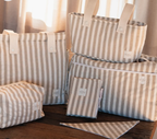 Bolso Maternidad Stripe Beige Koku