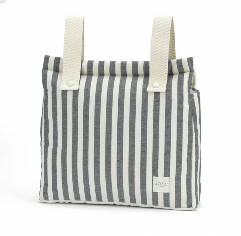 Bolso Panera Stripe Gris Koku Baby