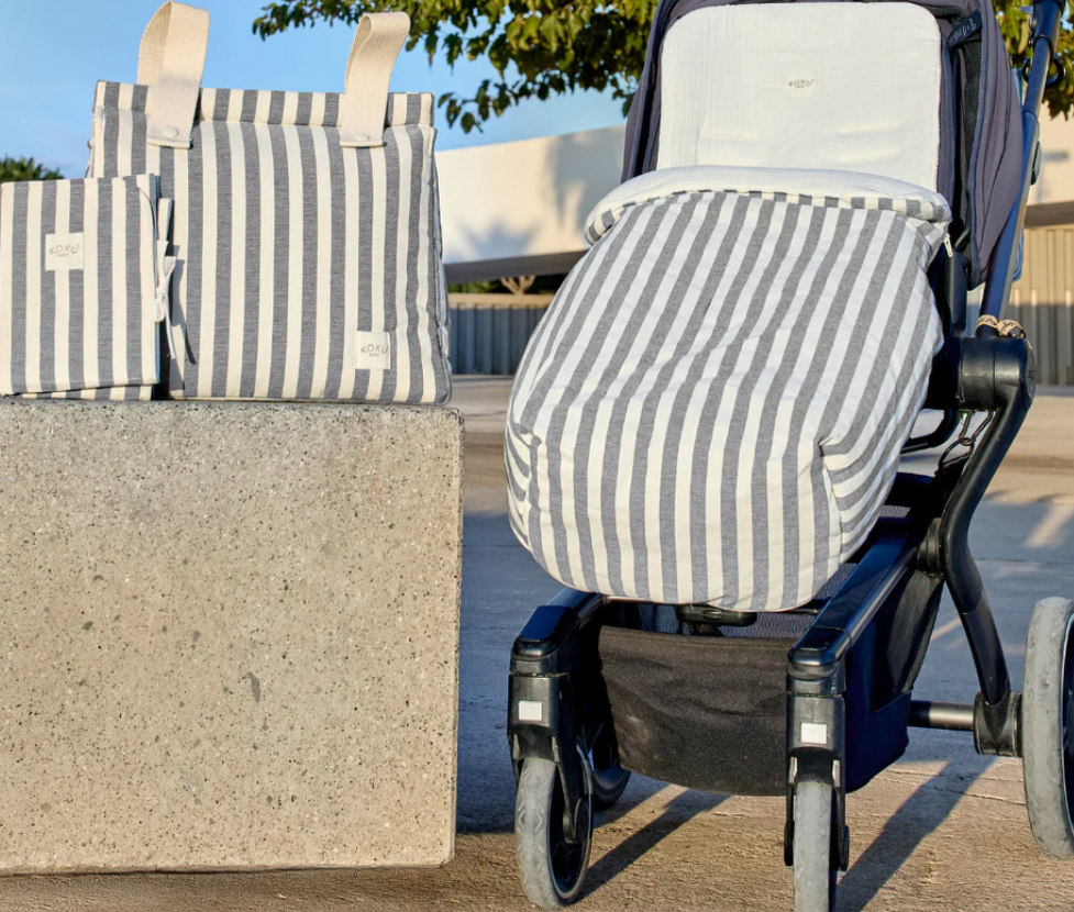 Saco Stripe Gris Koku Baby