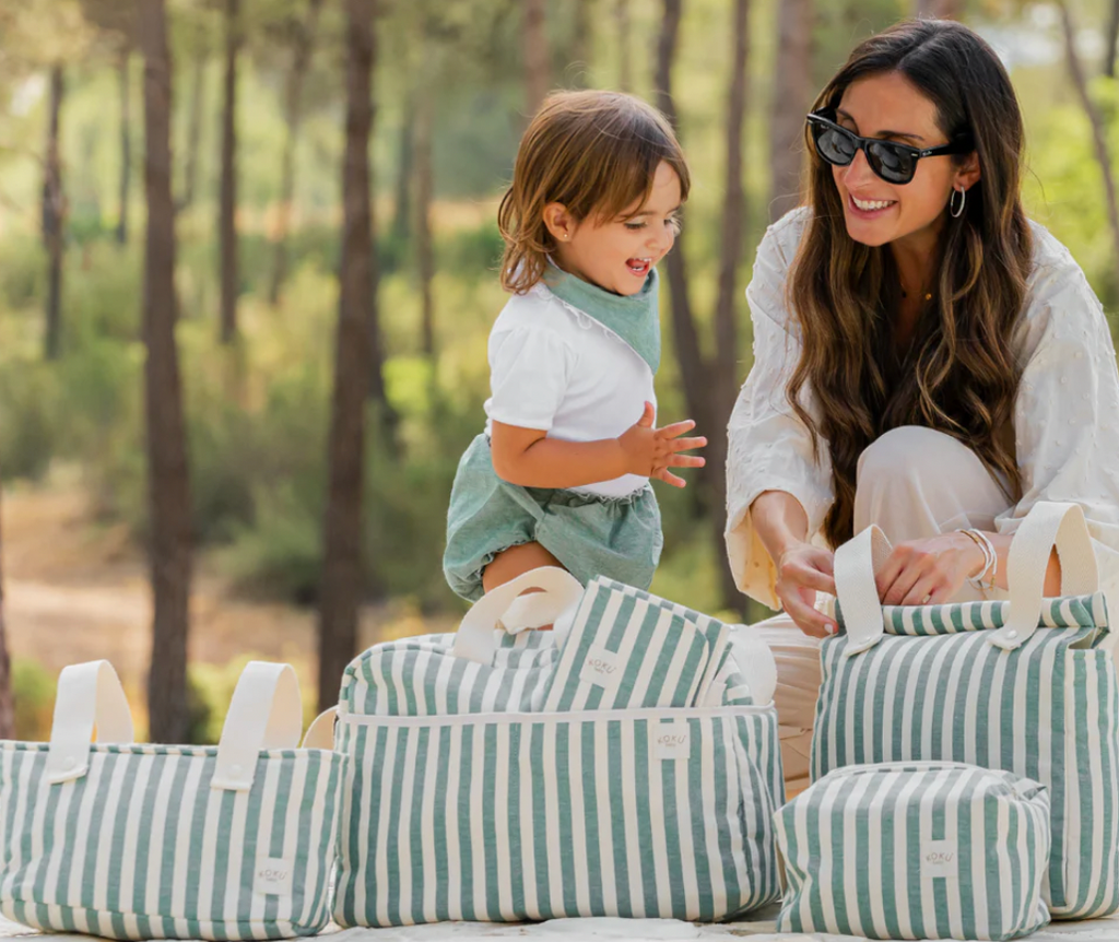 Saco Stripe Green Koku Baby