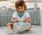 Bolso Maternidad Stripe Green Koku Baby