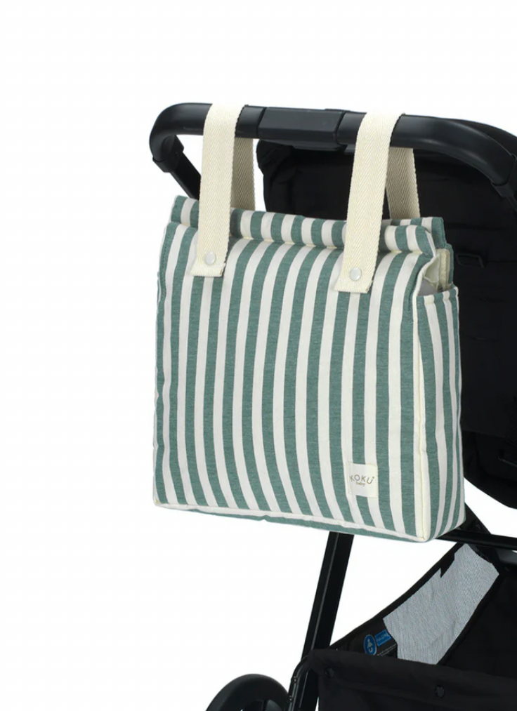 Bolso Panera Stripe Green Koku Baby