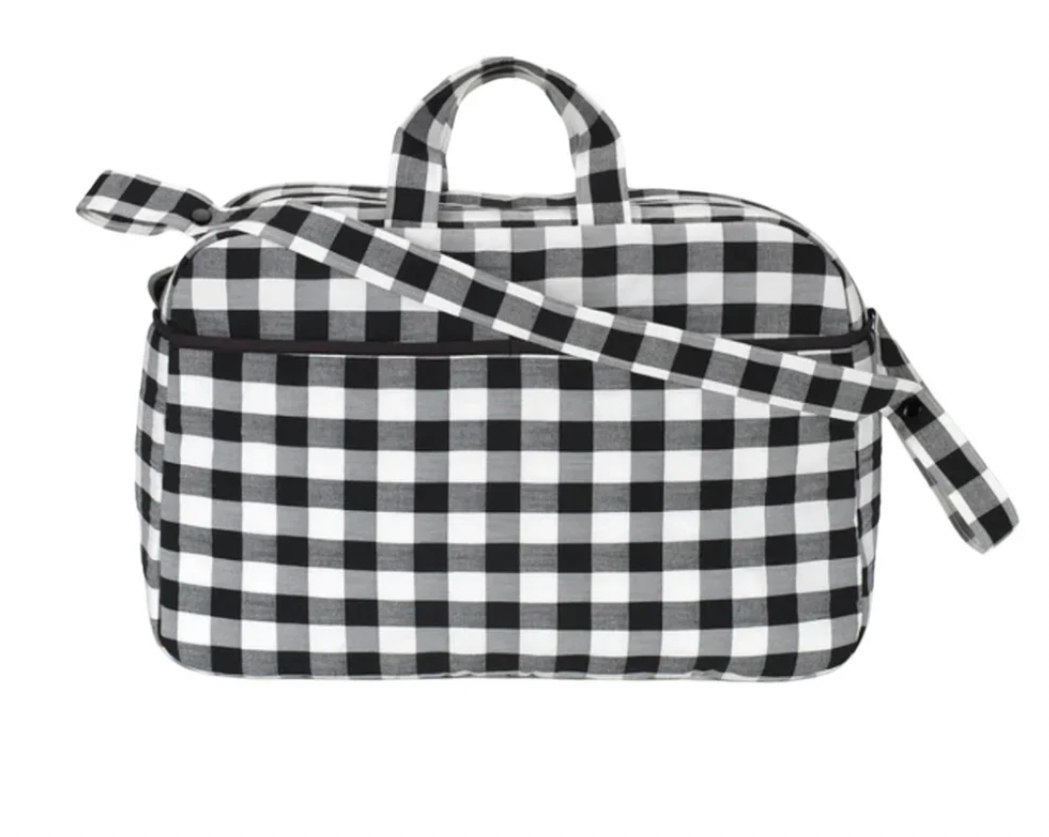 Bolso Maternidad Vichy Negro Koku Baby